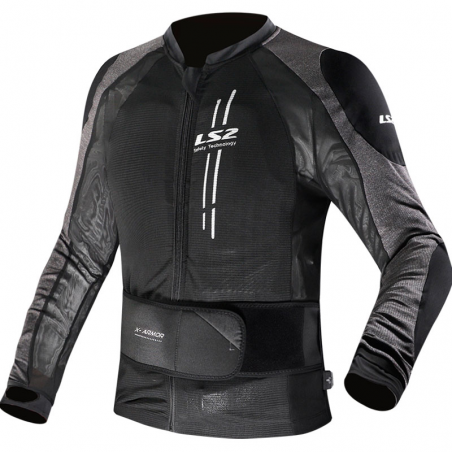 PROTECCION LS2 X-ARMOR BLACK/SILVER