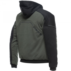 SUDADERA DAINESE DAEMON-X SAFETY HOODIE FULL ZIP GREEN/BLACK