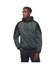 SUDADERA DAINESE DAEMON-X SAFETY HOODIE FULL ZIP GREEN/BLACK