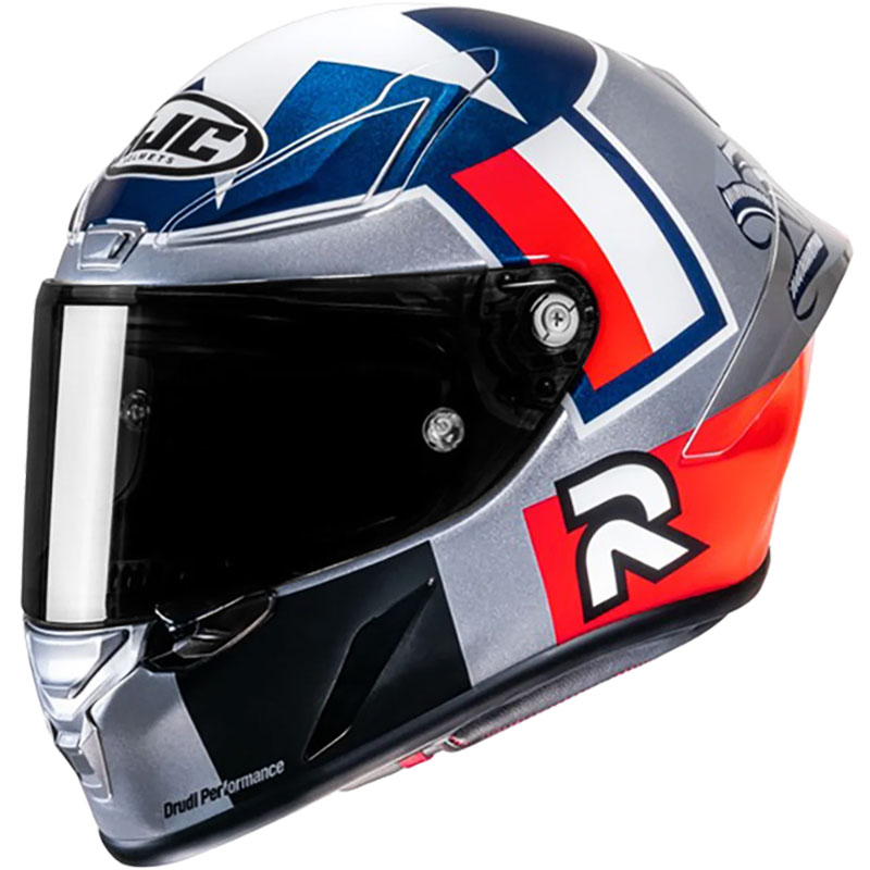 CASCO HJC RPHA 1 BEN SPIES SILVER STAR MC-21