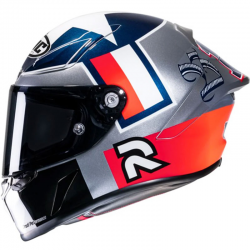 CASCO HJC RPHA 1 BEN SPIES SILVER STAR MC-21