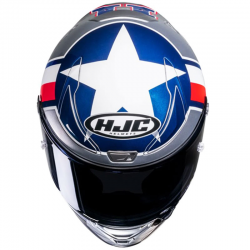 CASCO HJC RPHA 1 BEN SPIES SILVER STAR MC-21