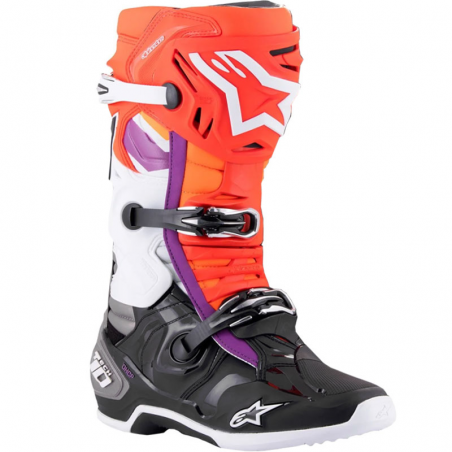 BOTAS ALPINESTARS TECH 10 BLACK/RED FLUO/ORANGE FLUO