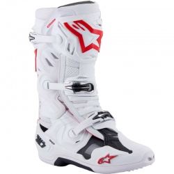 BOTAS ALPINESTARS TECH 10 SUPERVENTED WHITE/BRIGHT RED