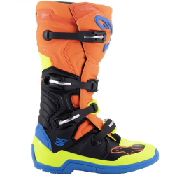 BOTAS ALPINESTARS TECH 5 ORANGE FLUO/BLUE/YELLOW FLUO