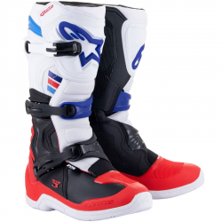 BOTAS ALPINESTARS TECH 3 WHITE/BRIGHT RED/DARK BLUE