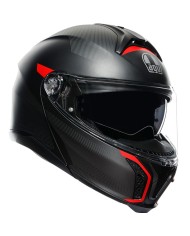 CASCO AGV TOURMODULAR FREQUENCY MATT GUNMETAL/RED