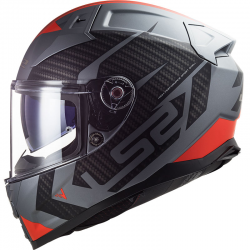 CASCO LS2 VECTOR II SPLITTER TITANIO MATE/ROJO