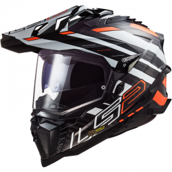 CASCO LS2 EXPLORER C CARBONO EDGE EC2206 BLACK/FLUO ORANGE