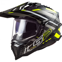 CASCO LS2 EXPLORER C CARBONO EDGE ECE2206 BLACK/FLUO YELLOW