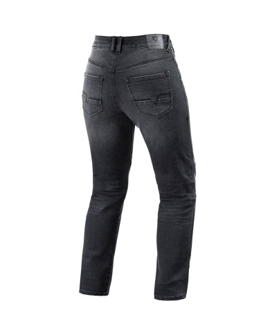 PANTALONES VAQUEROS REVIT VICTORIA 2 L32 LADY GRIS GASTADO