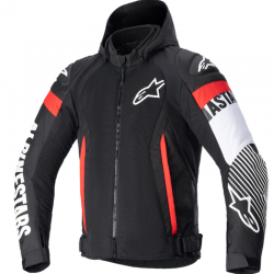 CHAQUETA ALPINESTARS ZACA AIR BLACK/WHITE/RED FLUO