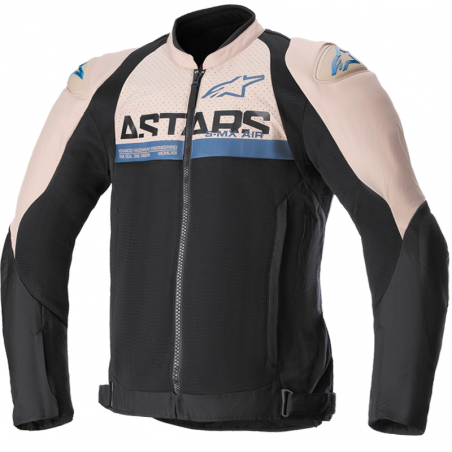 CHAQUETA ALPINESTARS SMX AIR LIGHT BROWN/SODALITE BLUE