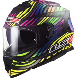 CASCO LS2 STORM II POWER MATT BLACK/RAINBOW