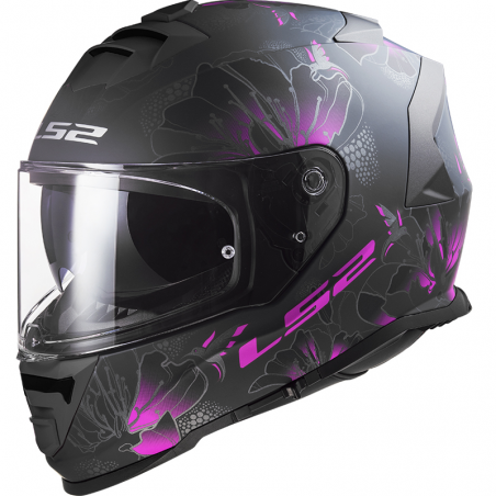 CASCO LS2 STORM II BURST MATT BLACK/PINK