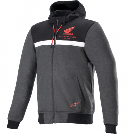 SUDADERA ALPINESTARS CHROME STREET HOODIE HONDA/BLACK