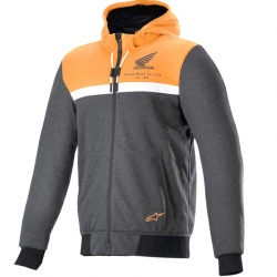 SUDADERA ALPINESTARS CHROME STREET HOODIE HONDA/ORANGE