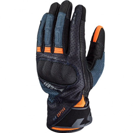 GUANTES LS2 AIR RAPTOR DARK BLUE/H-V ORANGE