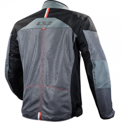 CHAQUETA LS2 ALBA PERFORADA DARK GREY/BLACK