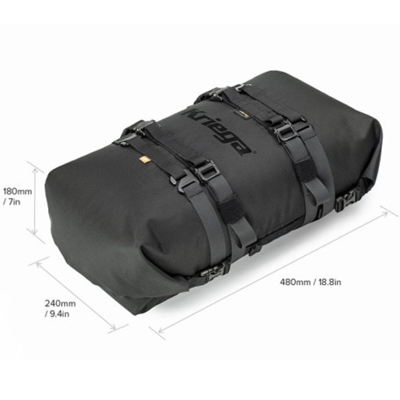 BOLSA DE EQUIPAJE KRIEGA ROLLPACK 20L NEGRO