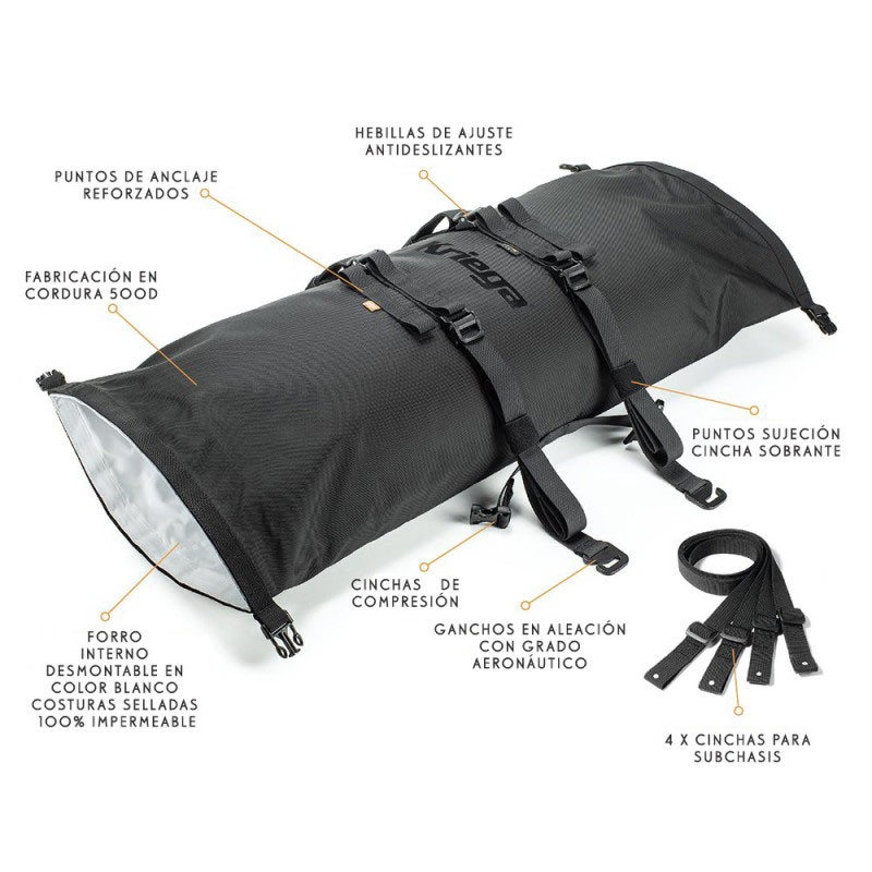 BOLSA DE EQUIPAJE KRIEGA ROLLPACK 20L NEGRO