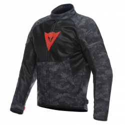 CHAQUETA DAINESE IGNITE AIR TEX CAMO-GRIS/NEGRO/FLUOR-ROJO