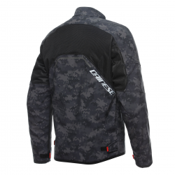 CHAQUETA DAINESE IGNITE AIR TEX CAMO-GRIS/NEGRO/FLUOR-ROJO