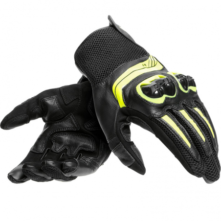 GUANTES DAINESE MIG 3 UNISEX NEGRO/AMARILLO FLUOR