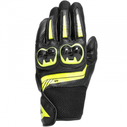 GUANTES DAINESE MIG 3 UNISEX NEGRO/AMARILLO FLUOR