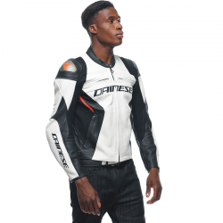 CHAQUETA DAINESE RACING 4 BLANCO/NEGRO