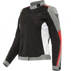 CHAQUETA DAINESE HYDRAFLUX 2 AIR D-DRY LADY BLACK/GRAY/LAVA-RED