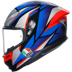 CASCO AGV K6 S SLASHCUT BLACK/BLUE/RED