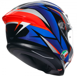 CASCO AGV K6 S SLASHCUT BLACK/BLUE/RED