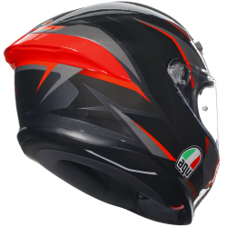 CASCO AGV K6 S SLASHCUT BLACK/GREY/RED