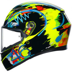 CASCO AGV K3 E2206 ROSSI ROSSI WINTER TEST 2019