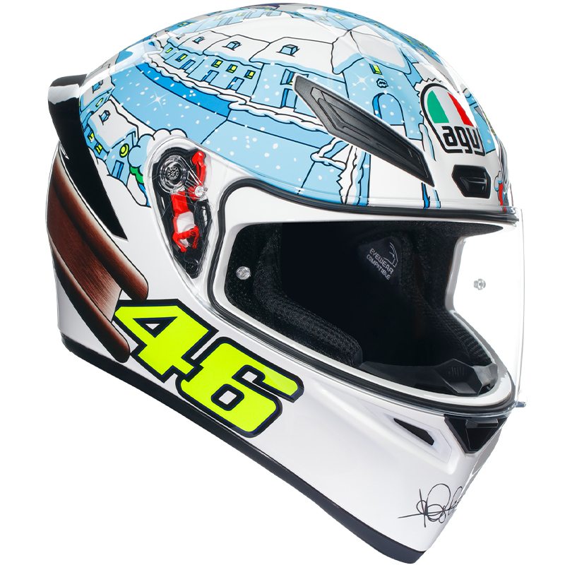 CASCO AGV K1 S E2206 ROSSI WINTER TEST 2017