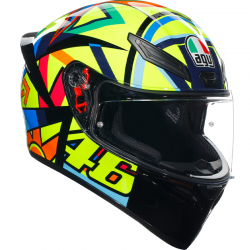 CASCO AGV K1 S E2206 ROSSI SOLELUNA 2017