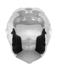 CARRILLERAS CASCO AGV PISTA GP RR NEGRO/AMARILLO | Accesorios y Recambios de moto | %brands%