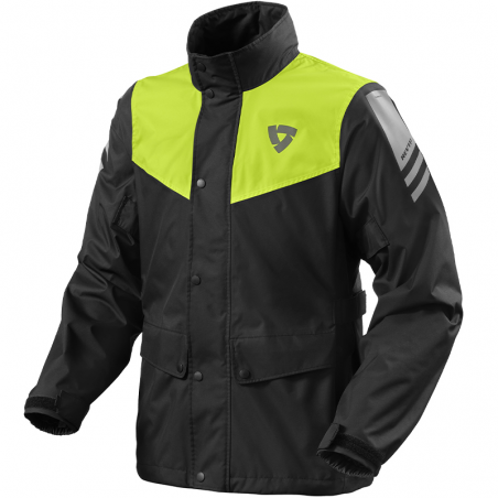 CHAQUETA IMPERMEABLE REVIT NITRIC 4 H2O NEGRO/AMARILLO FLUOR