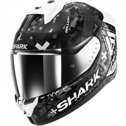 CASCO SHARK SKWAL I3 HELLCAT BLACK/CHROM/SILVER KUS