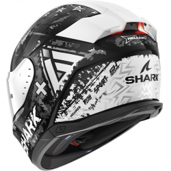 CASCO SHARK SKWAL I3 HELLCAT BLACK/CHROM/SILVER KUS