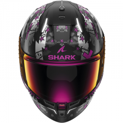 CASCO SHARK SKWAL I3 HELLCAT BLACK/CHROM/PURPLE KUV