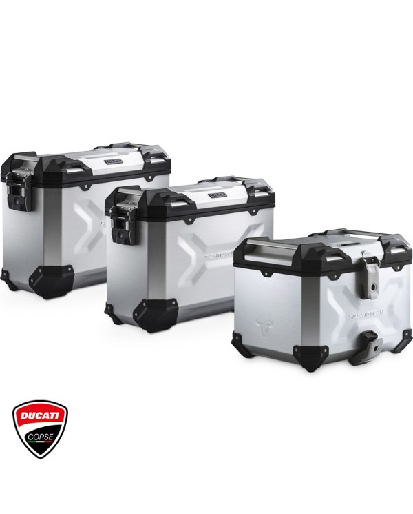 PACK MALETAS LATERALES + BAUL + BOLSAS + SOPORTES SW-MOTECH DUCATI ADV.22.114.75000/S