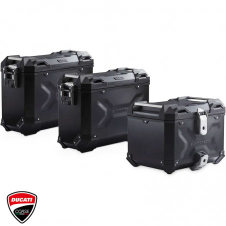 PACK MALETAS LATERALES + BAUL + BOLSAS + SOPORTES SW-MOTECH DUCATI ADV.22.114.75000/B