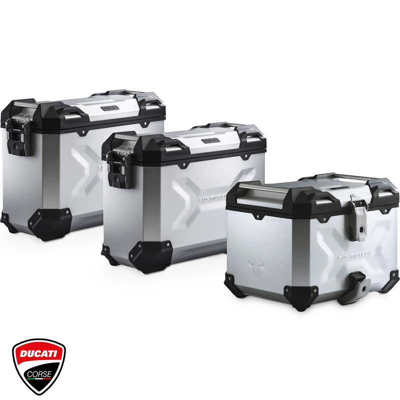 PACK MALETAS LATERALES + BAUL + BOLSAS + SOPORTES SW-MOTECH DUCATI ADV.22.822.75000/S