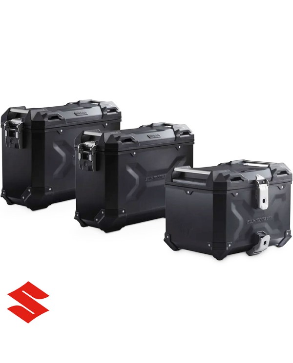 PACK MALETAS LATERALES + BAUL + BOLSAS + SOPORTES SW-MOTECH SUZUKI ADV.05.876.75001/B