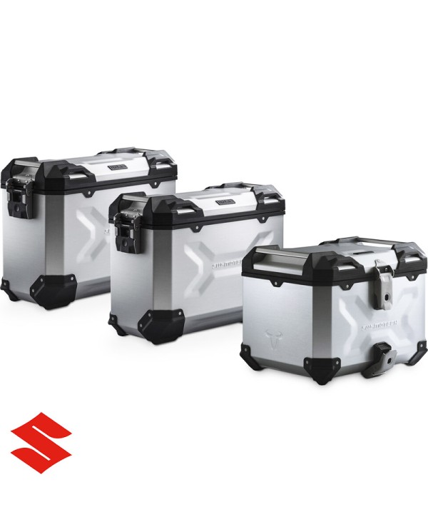 PACK MALETAS LATERALES + BAUL + BOLSAS + SOPORTES SW-MOTECH SUZUKI ADV.05.936.75000/S