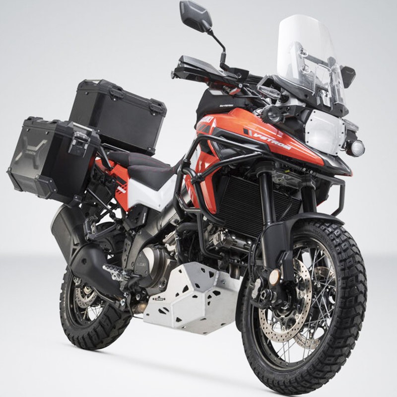 PACK MALETAS LATERALES + BAUL + BOLSAS + SOPORTES SW-MOTECH SUZUKI ADV.05.936.75000/S