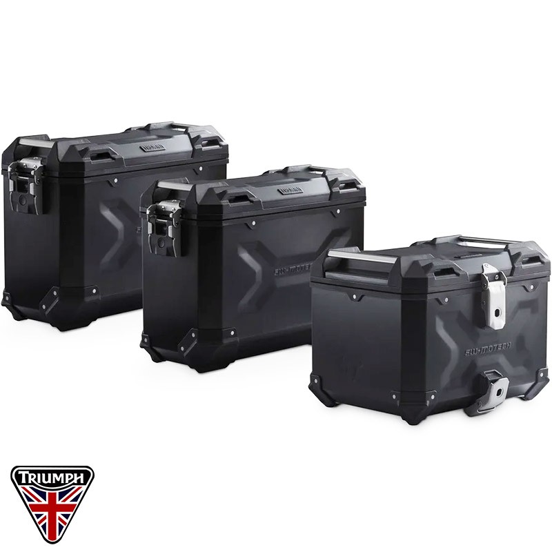 PACK MALETAS LATERALES + BAUL + BOLSAS + SOPORTES SW-MOTECH TRIUMPH ADV.11.953.75001/B