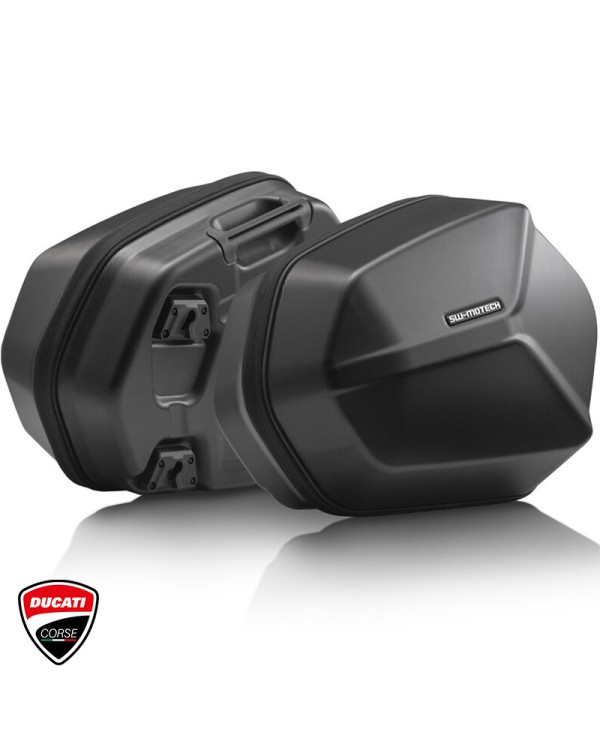 PACK MALETAS LATERALES + SOPORTES + BOLSAS SW-MOTECH AERO ABS DUCATI KFT.22.822.60101/B | Maletas y  Equipajes de moto | %brands%